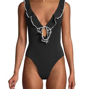 Robin Piccone Malia Ruffle One-Piece Swimsuit